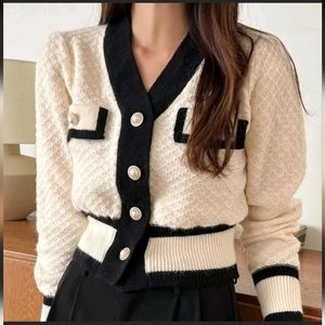 Contrast Trim Front Button Up Cardigan